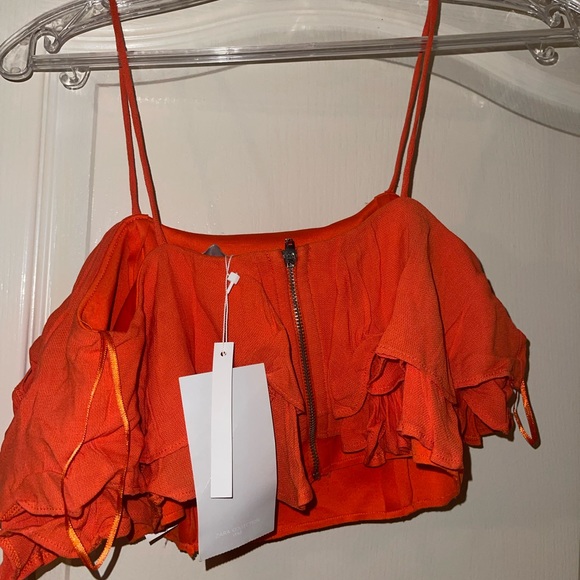 Zara ruffle crop top - Picture 3 of 5